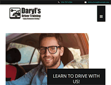 Tablet Screenshot of darylsdrivertraining.com